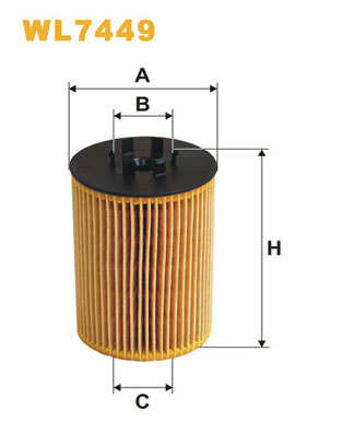 Оливний фільтр   WL7449   WIX FILTERS