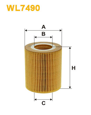 Оливний фільтр   WL7490   WIX FILTERS