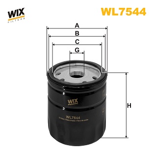 Оливний фільтр   WL7544   WIX FILTERS