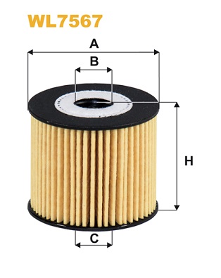 Оливний фільтр   WL7567   WIX FILTERS