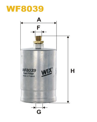 Топливный фильтр   WF8039   WIX FILTERS