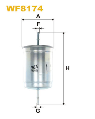 Фільтр палива   WF8174   WIX FILTERS