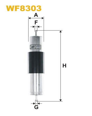 Фільтр палива   WF8303   WIX FILTERS