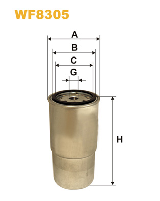 Фільтр палива   WF8305   WIX FILTERS