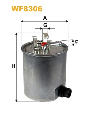 Фільтр палива   WF8306   WIX FILTERS