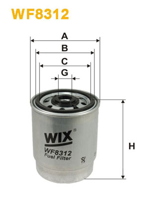 Фільтр палива   WF8312   WIX FILTERS