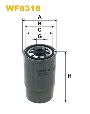 Топливный фильтр   WF8318   WIX FILTERS