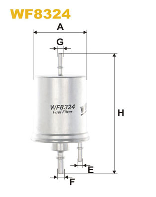 Фільтр палива   WF8324   WIX FILTERS