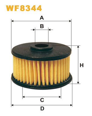 Фільтр палива   WF8344   WIX FILTERS