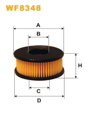 Фільтр палива   WF8348   WIX FILTERS