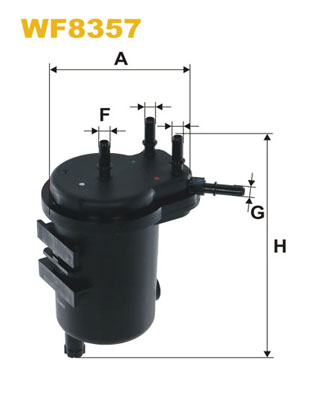 Фільтр палива   WF8357   WIX FILTERS