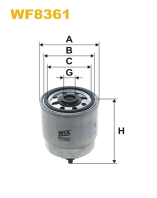 Фільтр палива   WF8361   WIX FILTERS