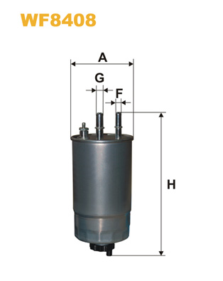 Фільтр палива   WF8408   WIX FILTERS