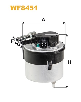 Фільтр палива   WF8451   WIX FILTERS