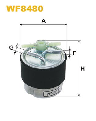 Фільтр палива   WF8480   WIX FILTERS