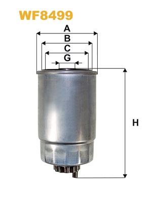 Топливный фильтр   WF8499   WIX FILTERS