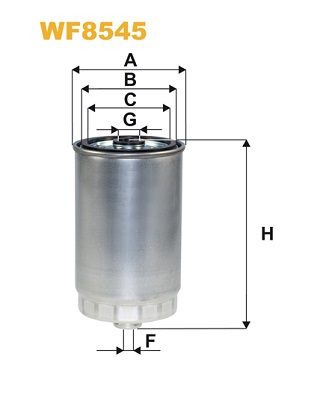 Фільтр палива   WF8545   WIX FILTERS