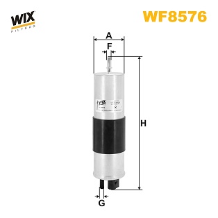 Фільтр палива   WF8576   WIX FILTERS