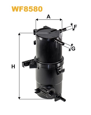 Фільтр палива   WF8580   WIX FILTERS