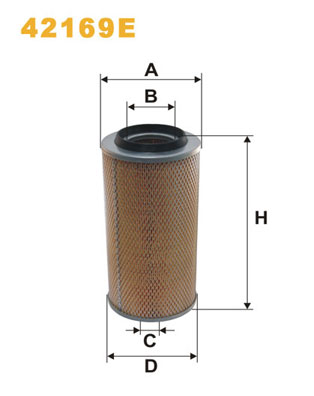 Воздушный фильтр   42169E   WIX FILTERS