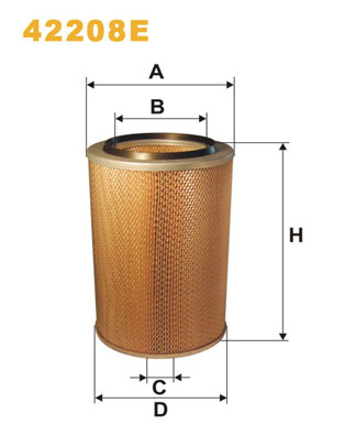 Воздушный фильтр   42208E   WIX FILTERS