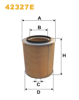 Воздушный фильтр   42327E   WIX FILTERS