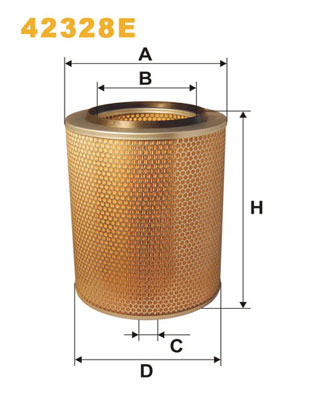 Воздушный фильтр   42328E   WIX FILTERS