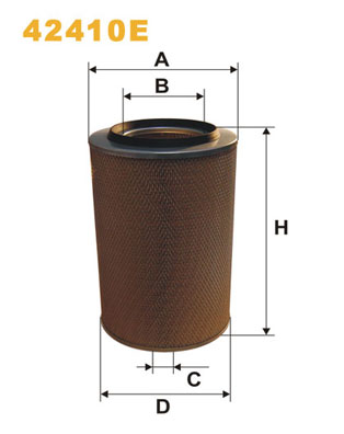 Воздушный фильтр   42410E   WIX FILTERS