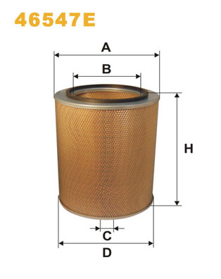 Повітряний фільтр   46547E   WIX FILTERS