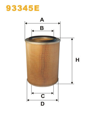 Повітряний фільтр   93345E   WIX FILTERS