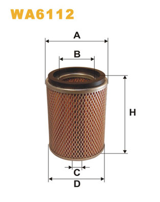 Повітряний фільтр   WA6112   WIX FILTERS