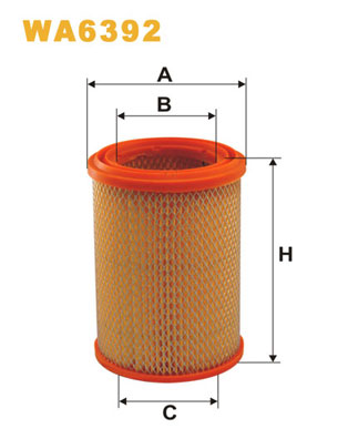 Повітряний фільтр   WA6392   WIX FILTERS