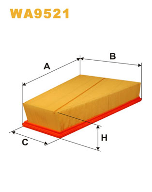 Воздушный фильтр   WA9521   WIX FILTERS
