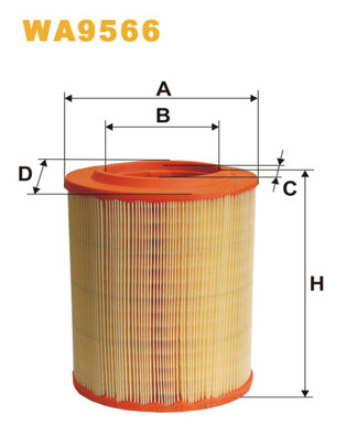 Воздушный фильтр   WA9566   WIX FILTERS