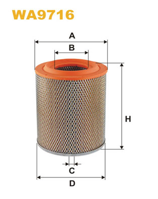 Повітряний фільтр   WA9716   WIX FILTERS