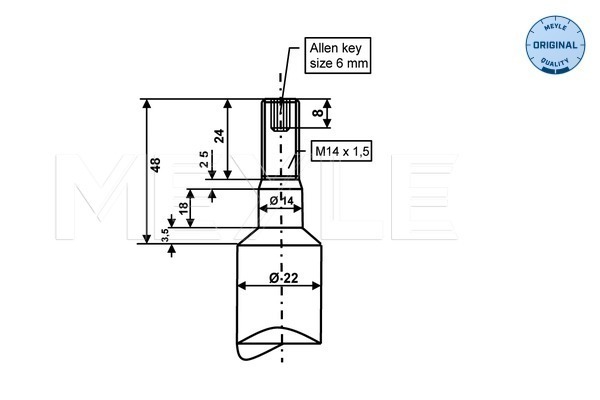 Амортизатор 326 624 0007 MEYLE #1
