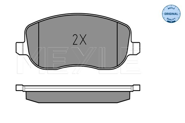 Комплект тормозных колодок, дисковый тормоз 025 202 6119/W MEYLE #2