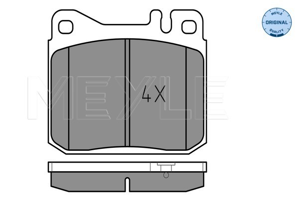 Комплект тормозных колодок, дисковый тормоз 025 203 9215 MEYLE #1