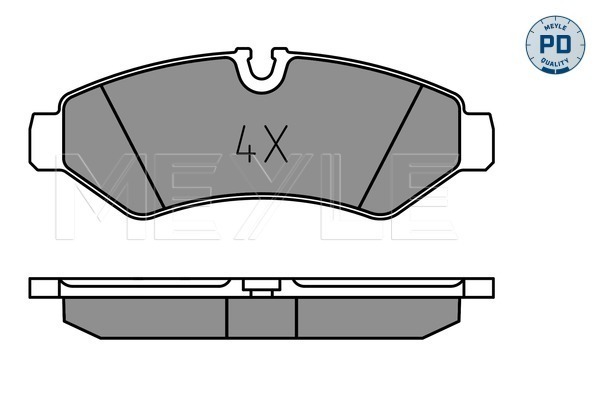 Комплект тормозных колодок, дисковый тормоз   025 207 4720/PD   MEYLE