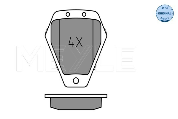 Комплект тормозных колодок, дисковый тормоз 025 214 5218/W MEYLE #1
