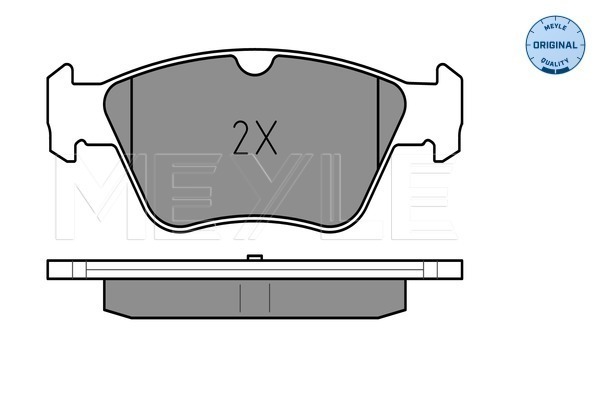 Комплект гальмівних накладок, дискове гальмо 025 216 6419 MEYLE #1