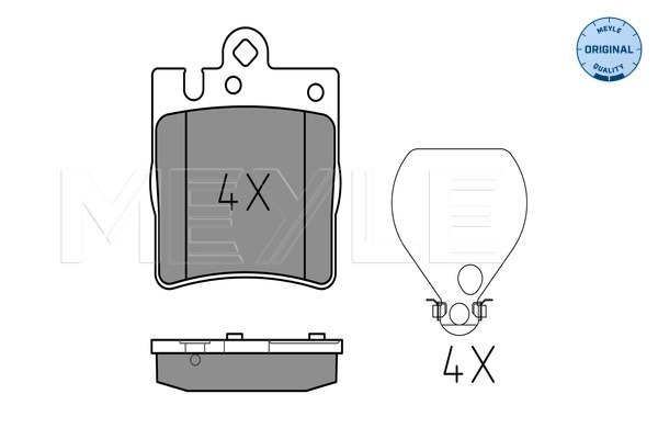 Комплект тормозных колодок, дисковый тормоз 025 218 9915 MEYLE #1