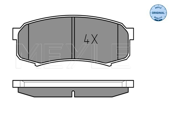 Комплект гальмівних накладок, дискове гальмо   025 219 4715/W   MEYLE