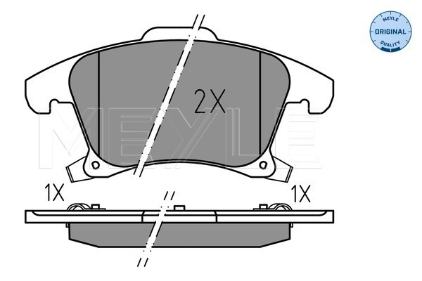 Комплект тормозных колодок, дисковый тормоз 025 222 6920 MEYLE #1