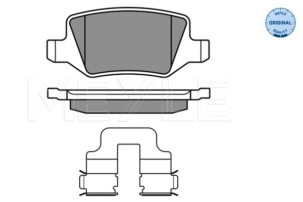 Комплект тормозных колодок, дисковый тормоз   025 231 3814   MEYLE