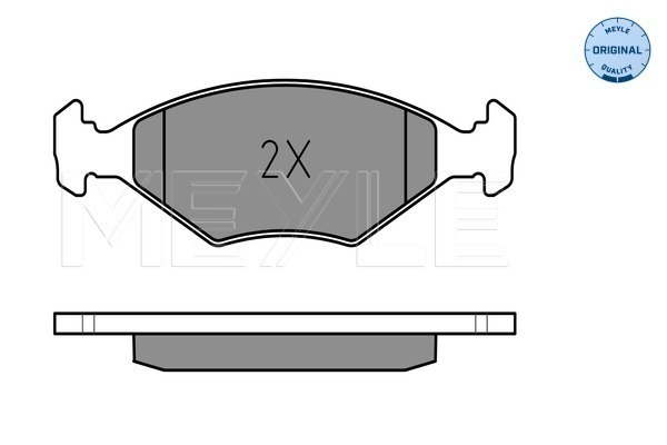 Комплект гальмівних накладок, дискове гальмо 025 232 2018/W MEYLE #1