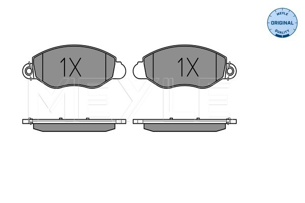 Комплект тормозных колодок, дисковый тормоз 025 234 3418/W MEYLE #1