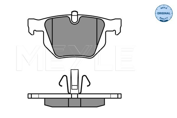 Комплект гальмівних накладок, дискове гальмо 025 235 5017 MEYLE #1