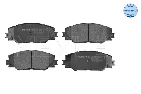 Комплект гальмівних накладок, дискове гальмо   025 243 3717   MEYLE