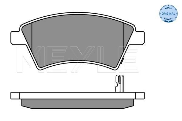 Комплект гальмівних накладок, дискове гальмо 025 243 9116/W MEYLE #1